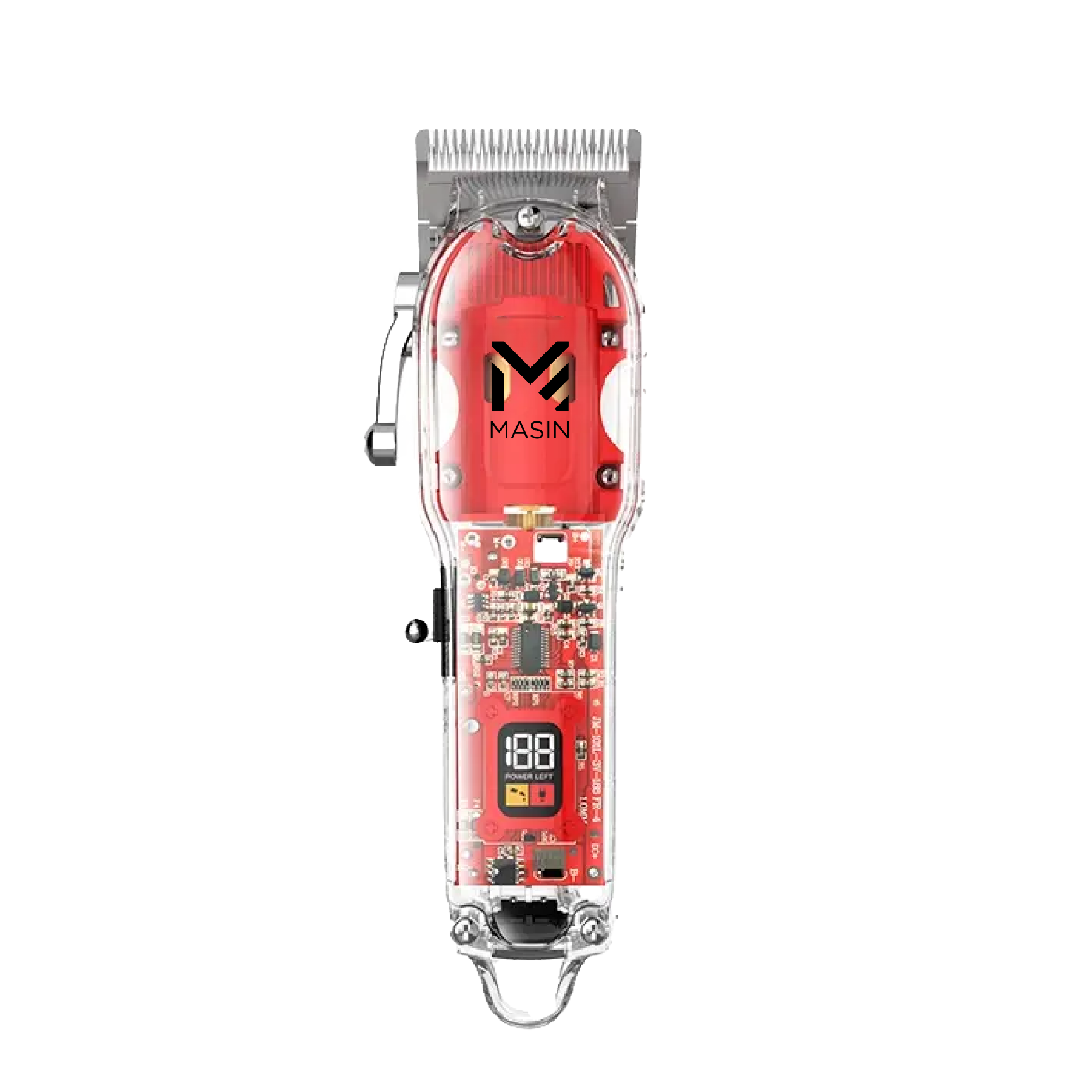 Masin Crystal M-1761 Professional Hair Clipper for Barbers - 6500 RPM