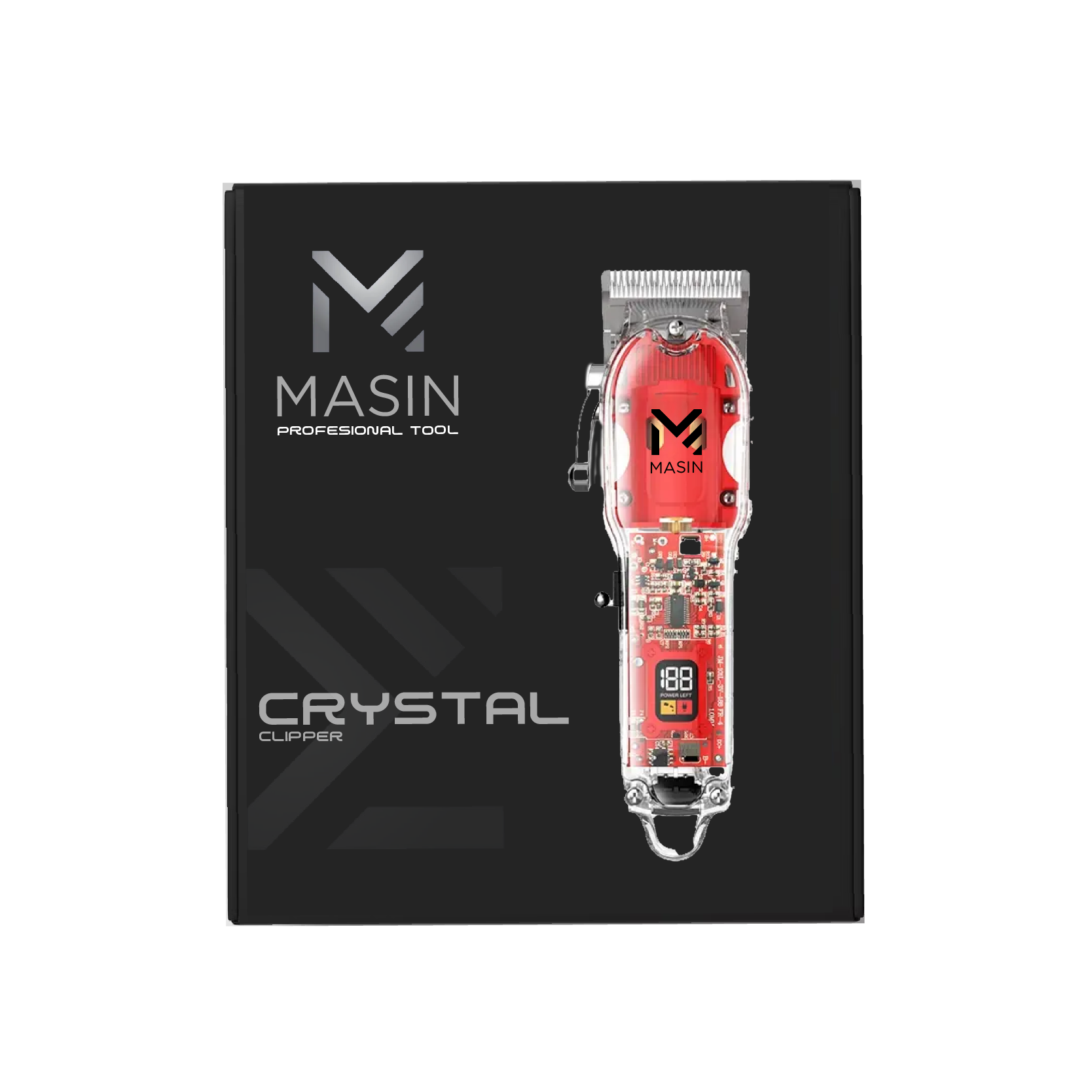 Masin Crystal M-1761 Professional Hair Clipper for Barbers - 6500 RPM